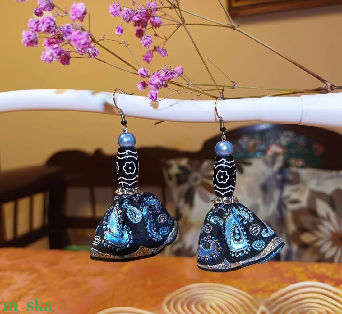 Rezeda fülbevaló - ékszer - fülbevaló - lógó fülbevaló - Meska.hu