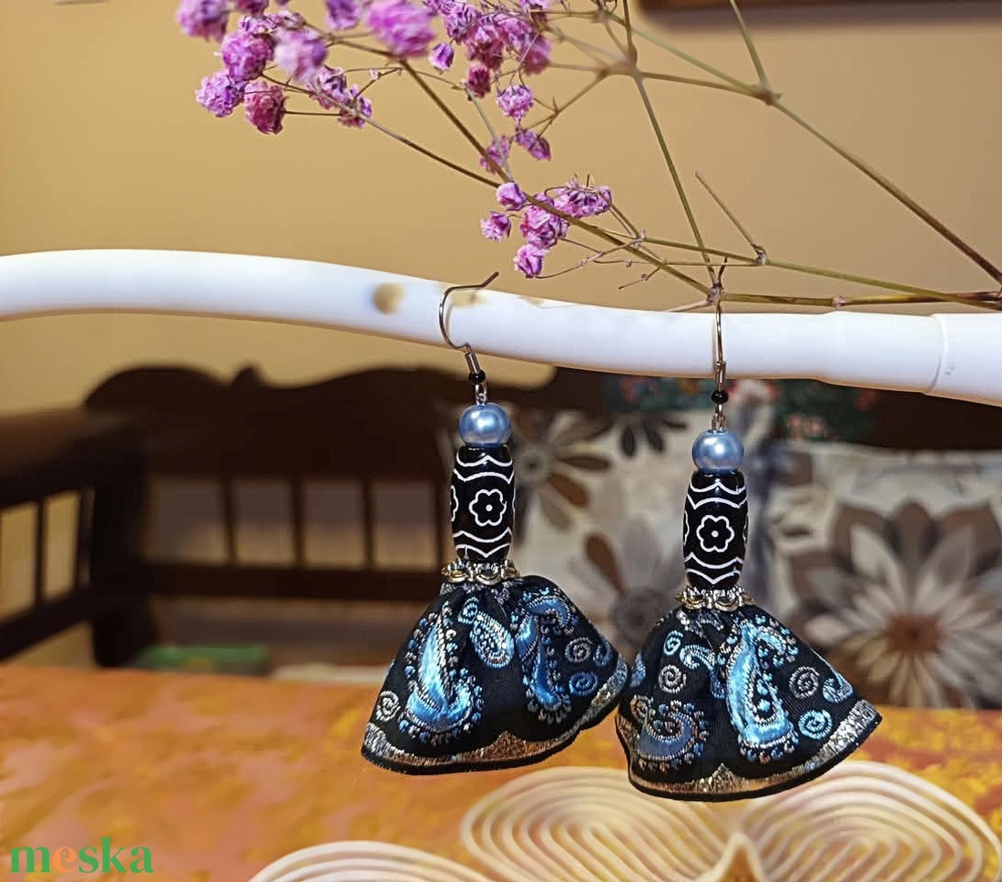 Rezeda fülbevaló - ékszer - fülbevaló - lógó fülbevaló - Meska.hu