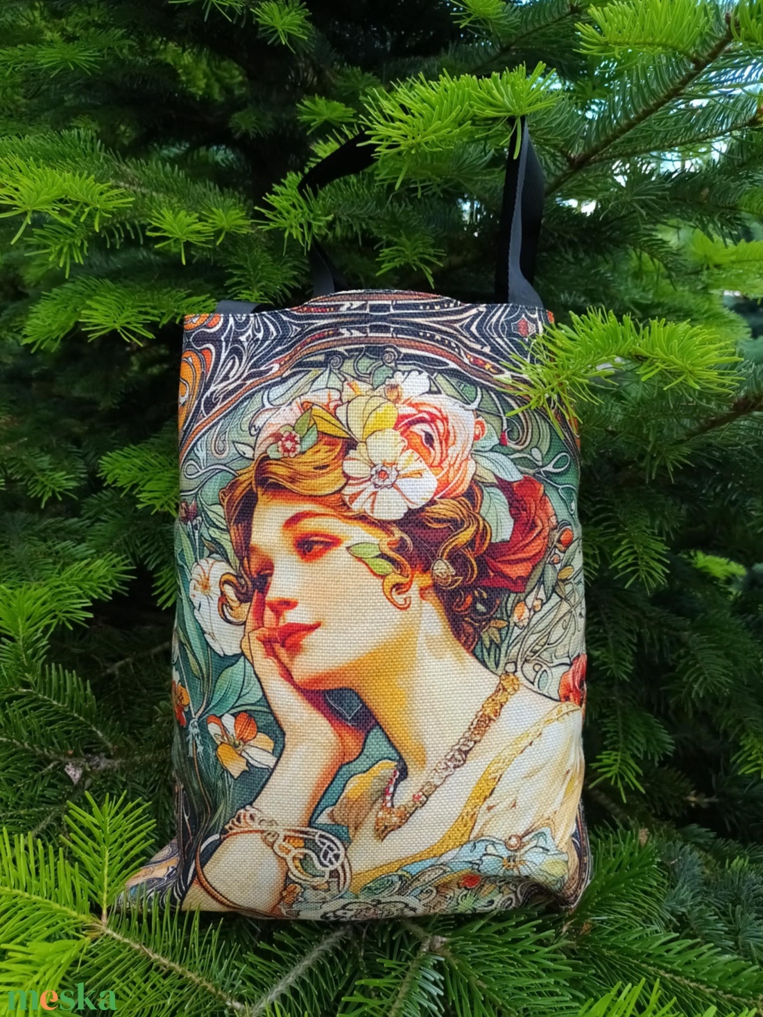 Alfons Mucha válltáska I. - táska & tok - bevásárlás & shopper táska - shopper, textiltáska, szatyor - Meska.hu Alfons Mucha válltáska I. - táska & tok - bevásárlás & shopper táska - shopper, textiltáska, szatyor - Meska.hu