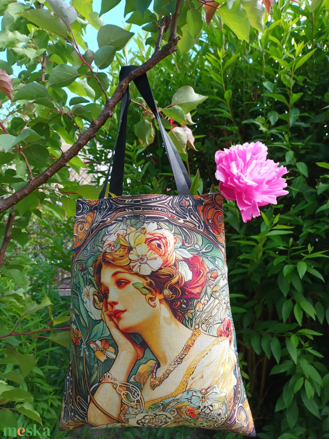 Alfons Mucha válltáska I. - táska & tok - bevásárlás & shopper táska - shopper, textiltáska, szatyor - Meska.hu Alfons Mucha válltáska I. - táska & tok - bevásárlás & shopper táska - shopper, textiltáska, szatyor - Meska.hu