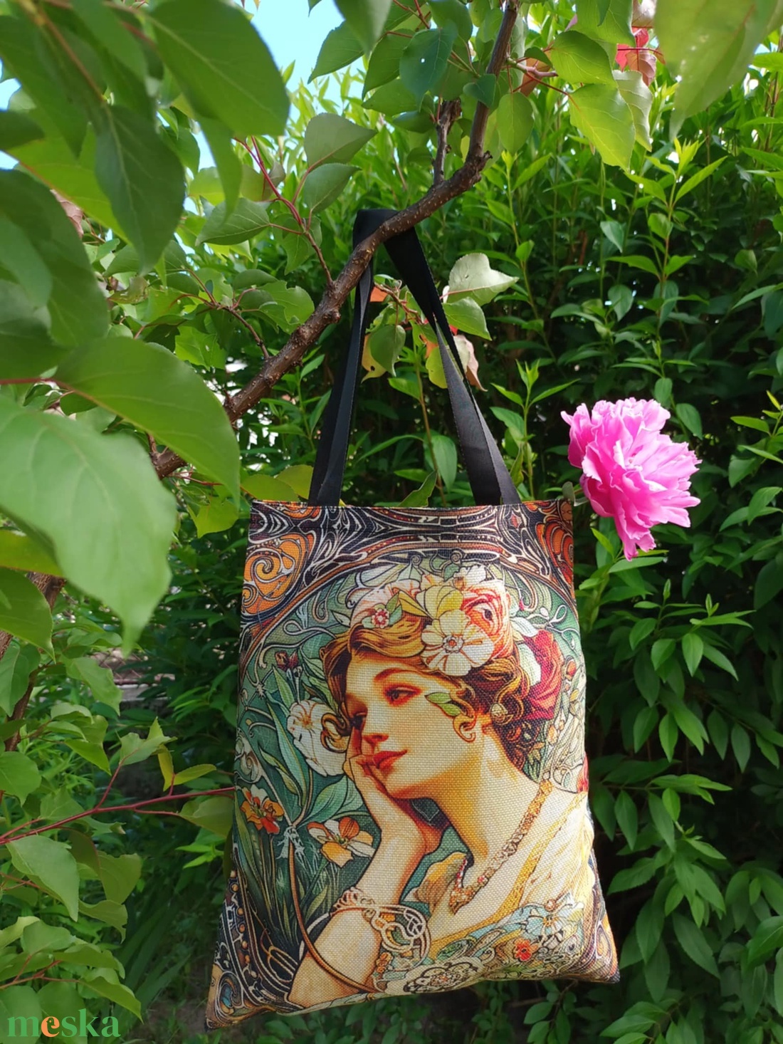 Alfons Mucha válltáska I. - táska & tok - bevásárlás & shopper táska - shopper, textiltáska, szatyor - Meska.hu Alfons Mucha válltáska I. - táska & tok - bevásárlás & shopper táska - shopper, textiltáska, szatyor - Meska.hu