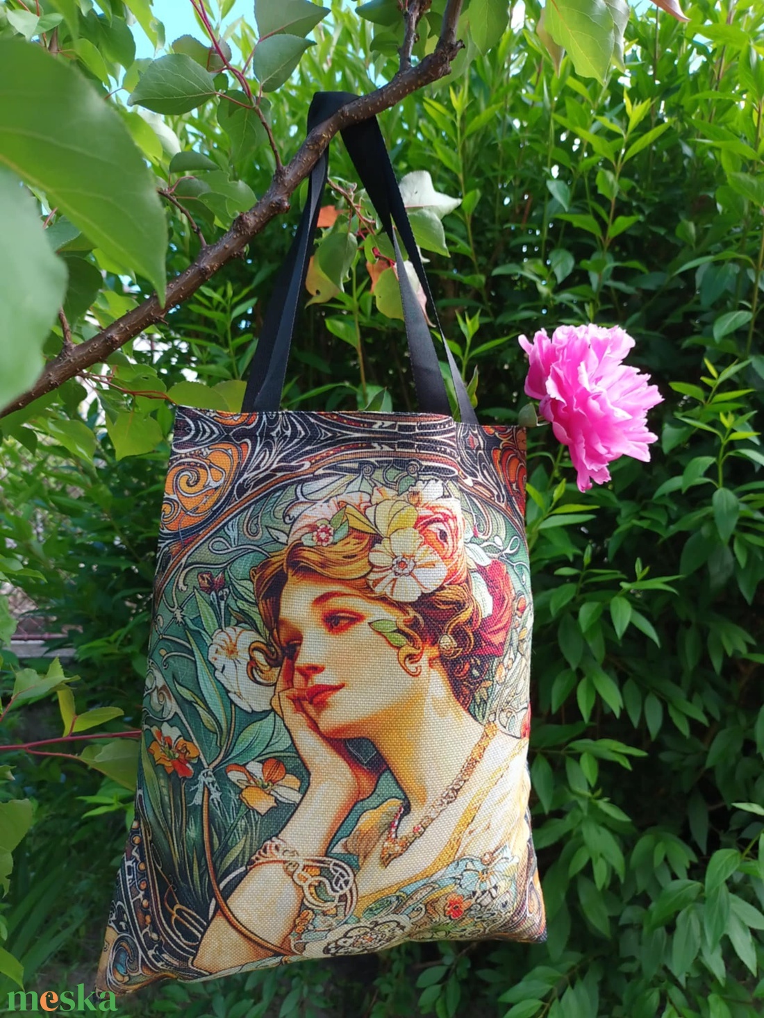 Alfons Mucha válltáska I. - táska & tok - bevásárlás & shopper táska - shopper, textiltáska, szatyor - Meska.hu Alfons Mucha válltáska I. - táska & tok - bevásárlás & shopper táska - shopper, textiltáska, szatyor - Meska.hu