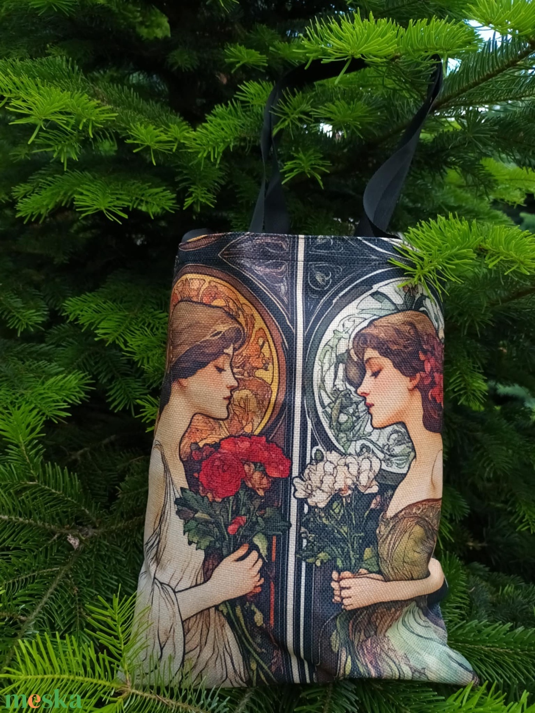 Alfons Mucha válltáska II. - táska & tok - bevásárlás & shopper táska - shopper, textiltáska, szatyor - Meska.hu Alfons Mucha válltáska II. - táska & tok - bevásárlás & shopper táska - shopper, textiltáska, szatyor - Meska.hu