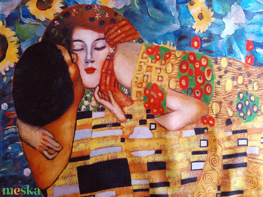 Gustav Klimt A csók selyemkendő - ruha & divat - sál, sapka, kendő - kendő - Meska.hu Gustav Klimt A csók selyemkendő - ruha & divat - sál, sapka, kendő - kendő - Meska.hu