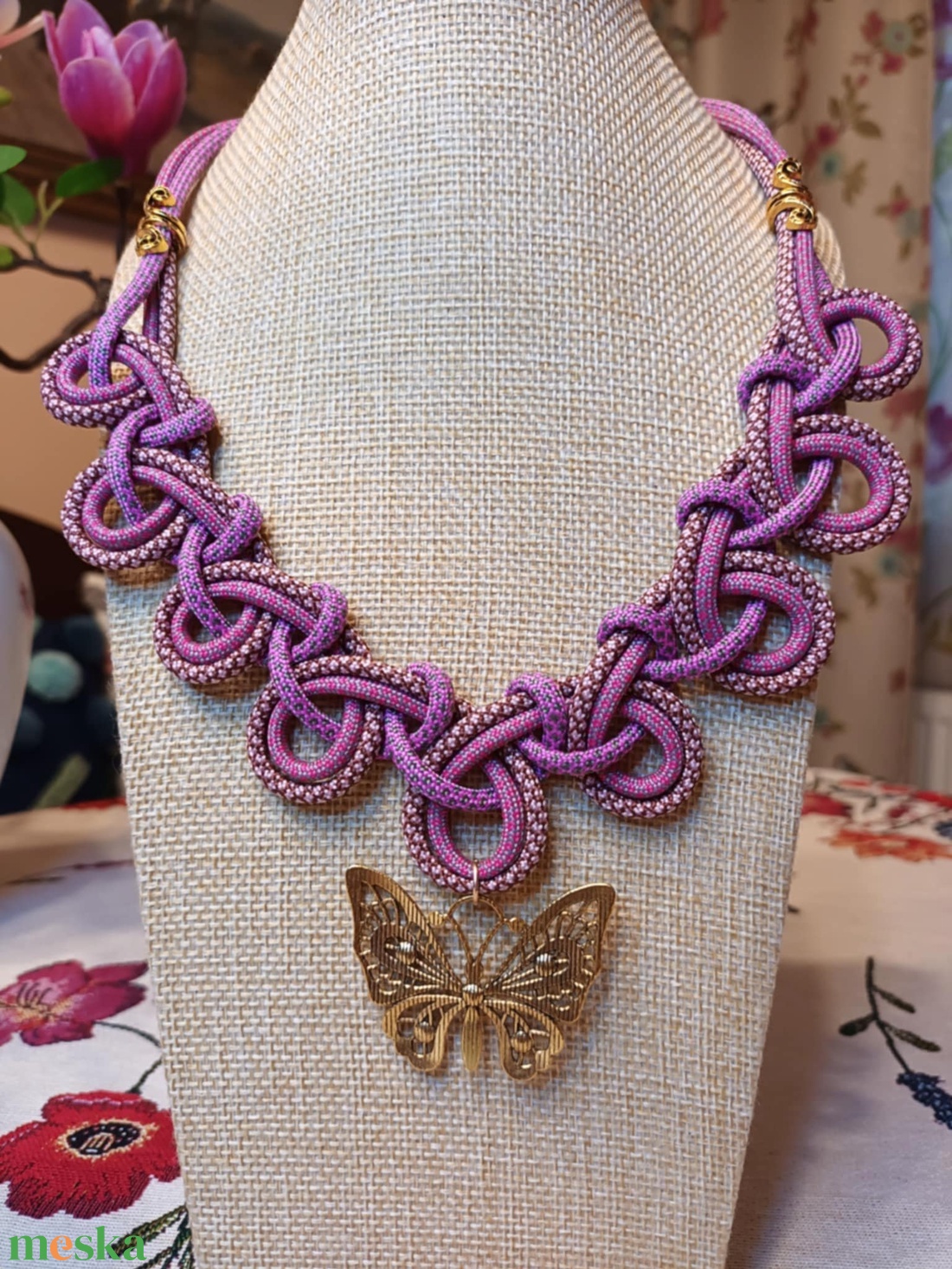 APHRODITÉ  zsinóros nyakék - ékszer - nyaklánc - medálos nyaklánc - Meska.hu