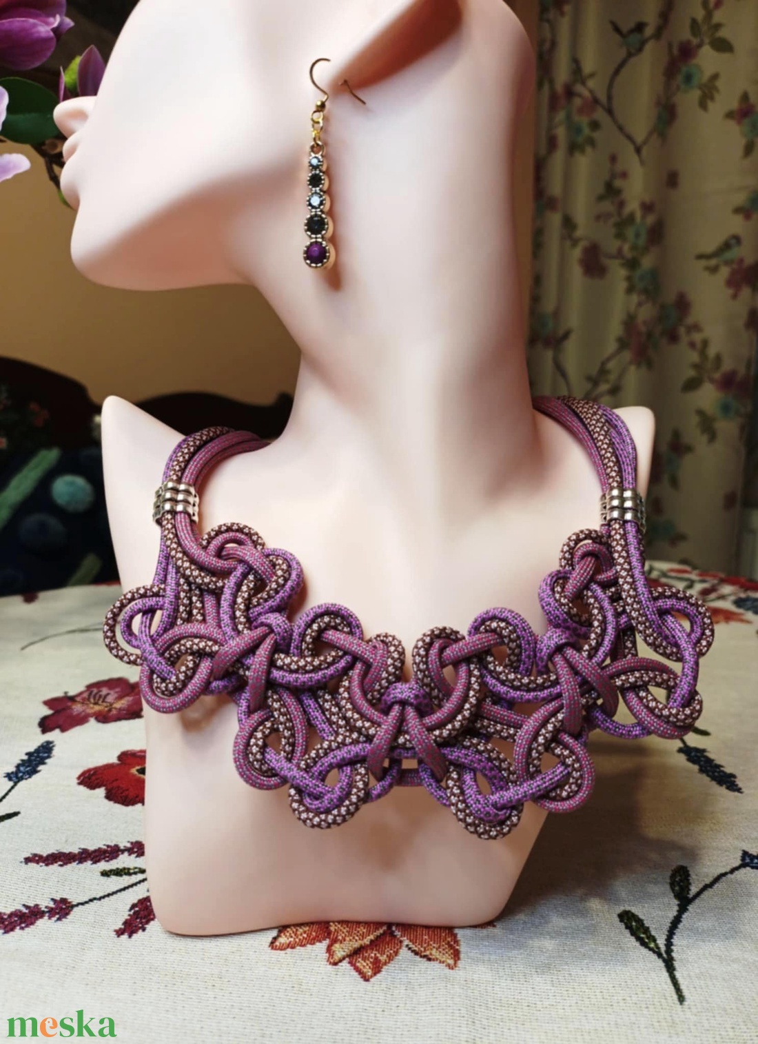 Kincs Ő  zsinóros nyakék - ékszer - nyaklánc - medál nélküli nyaklánc - Meska.hu