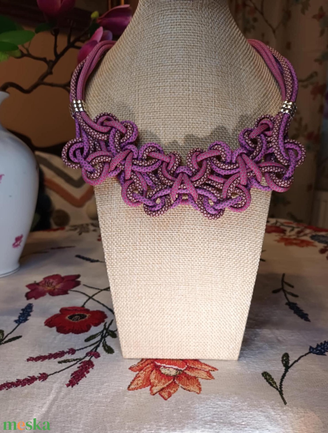 Kincs Ő  zsinóros nyakék - ékszer - nyaklánc - medál nélküli nyaklánc - Meska.hu