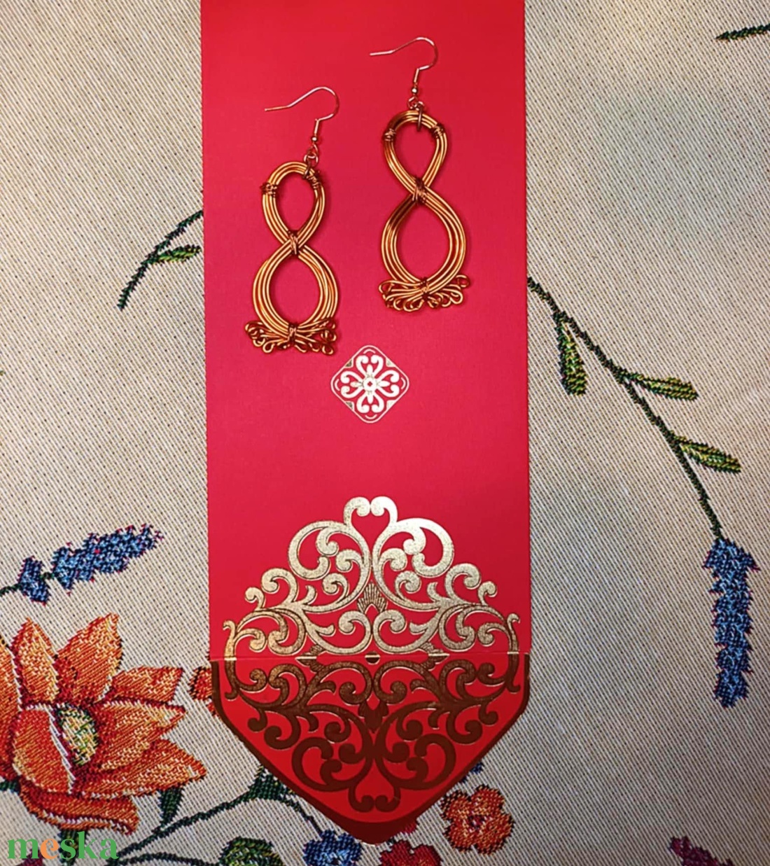 XÉNIA  drótékszer fülbevaló - ékszer - fülbevaló - lógó fülbevaló - Meska.hu