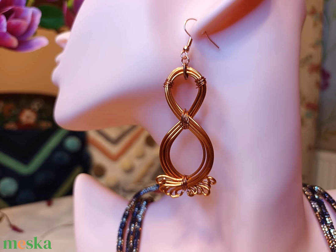XÉNIA  drótékszer fülbevaló - ékszer - fülbevaló - lógó fülbevaló - Meska.hu