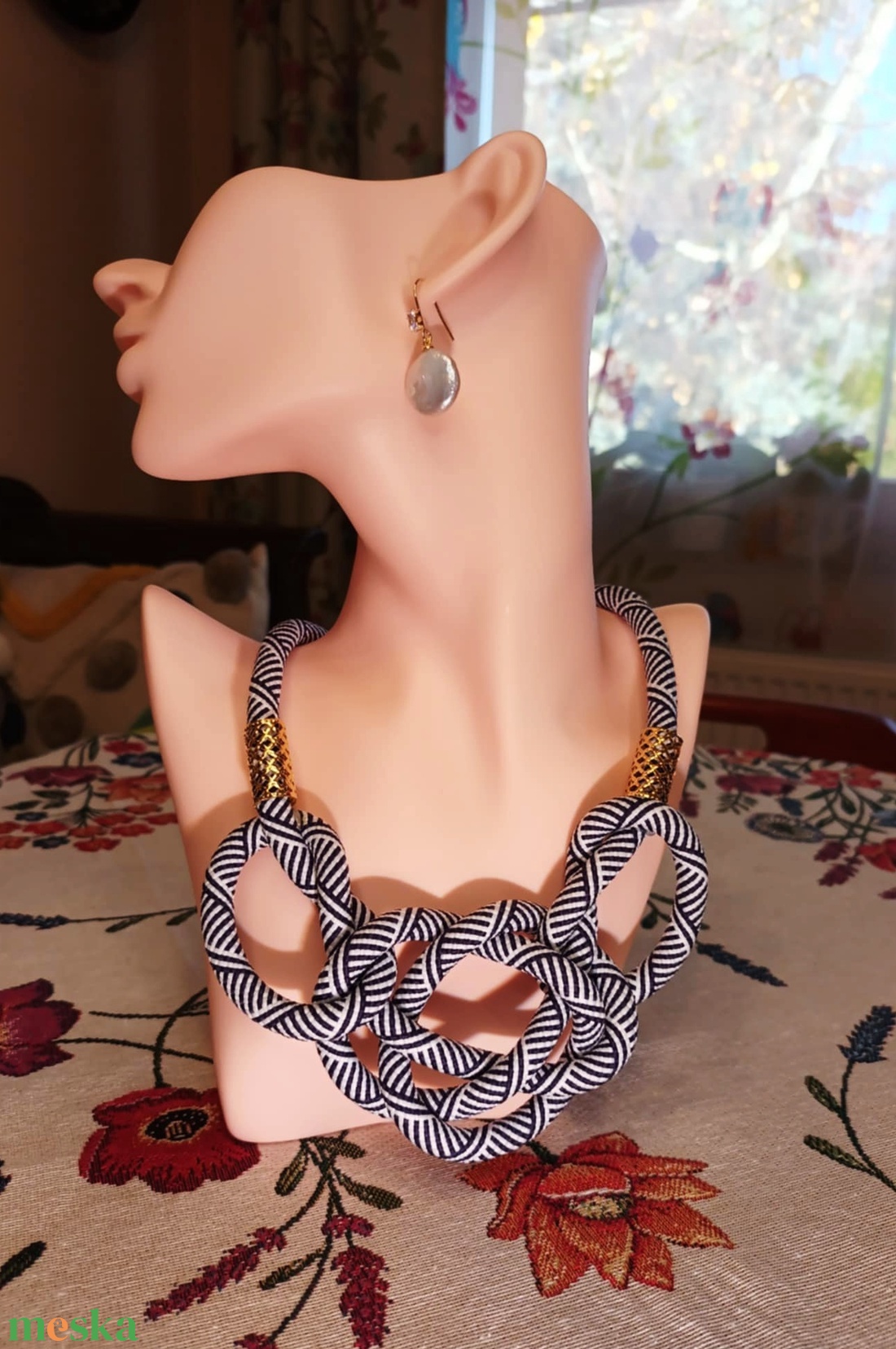 Tengerparti nosztalgia - zsinóros nyaklánc - ékszer - nyaklánc - medál nélküli nyaklánc - Meska.hu