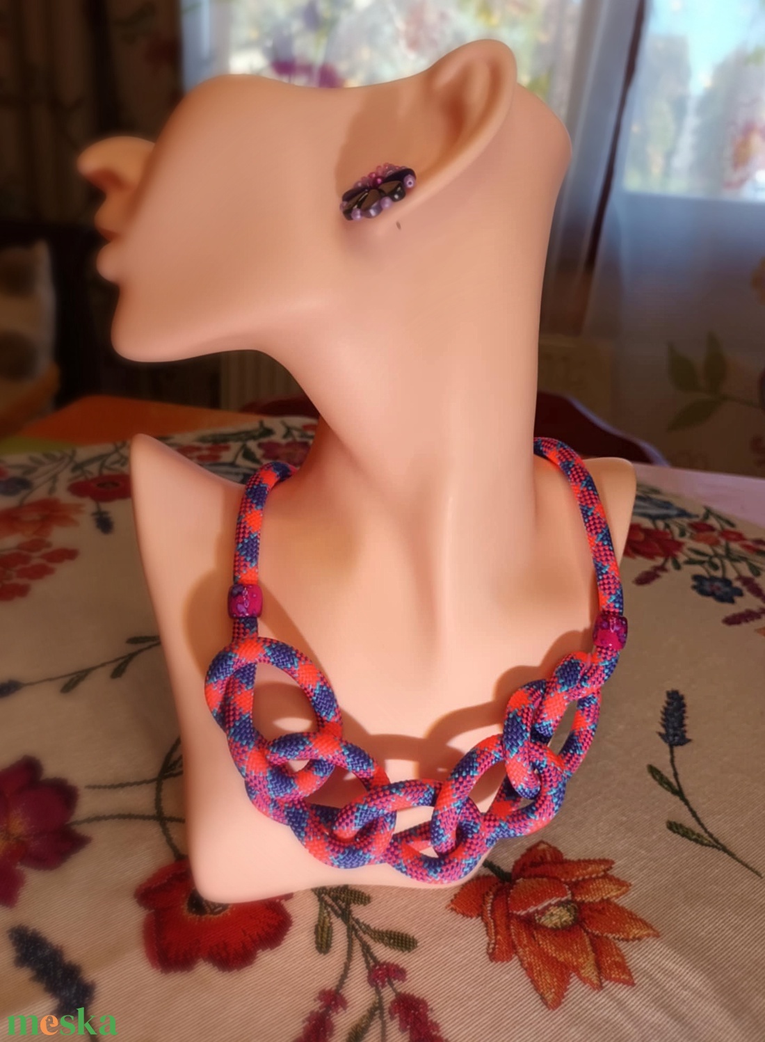 Izabella - zsinóros nyaklánc - ékszer - nyaklánc - gyöngyös nyaklánc - Meska.hu