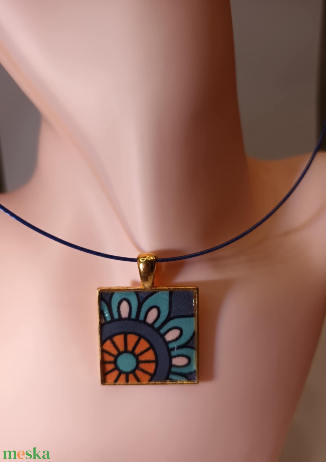 Odett art deco medál - ékszer - nyaklánc - medál - Meska.hu