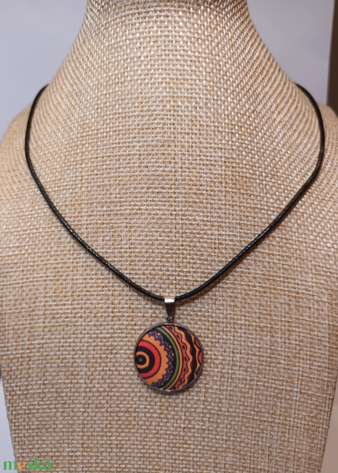 Színpompás Etno Medál - ékszer - nyaklánc - medál - Meska.hu