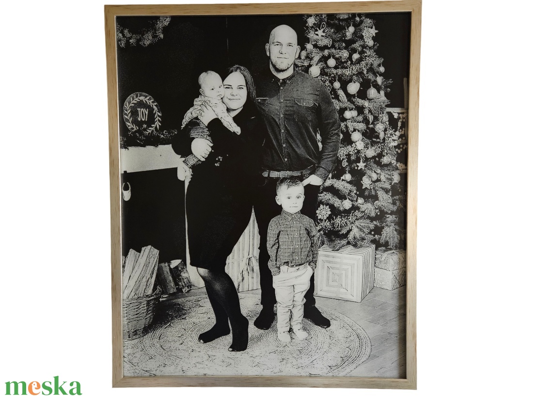 Egyedi gravírozott fénykép keretben - saját fotóval, Led világítással 40 x 30 / 50 x 40 - otthon & életmód - dekoráció - kép & falikép - üvegkép - Meska.hu