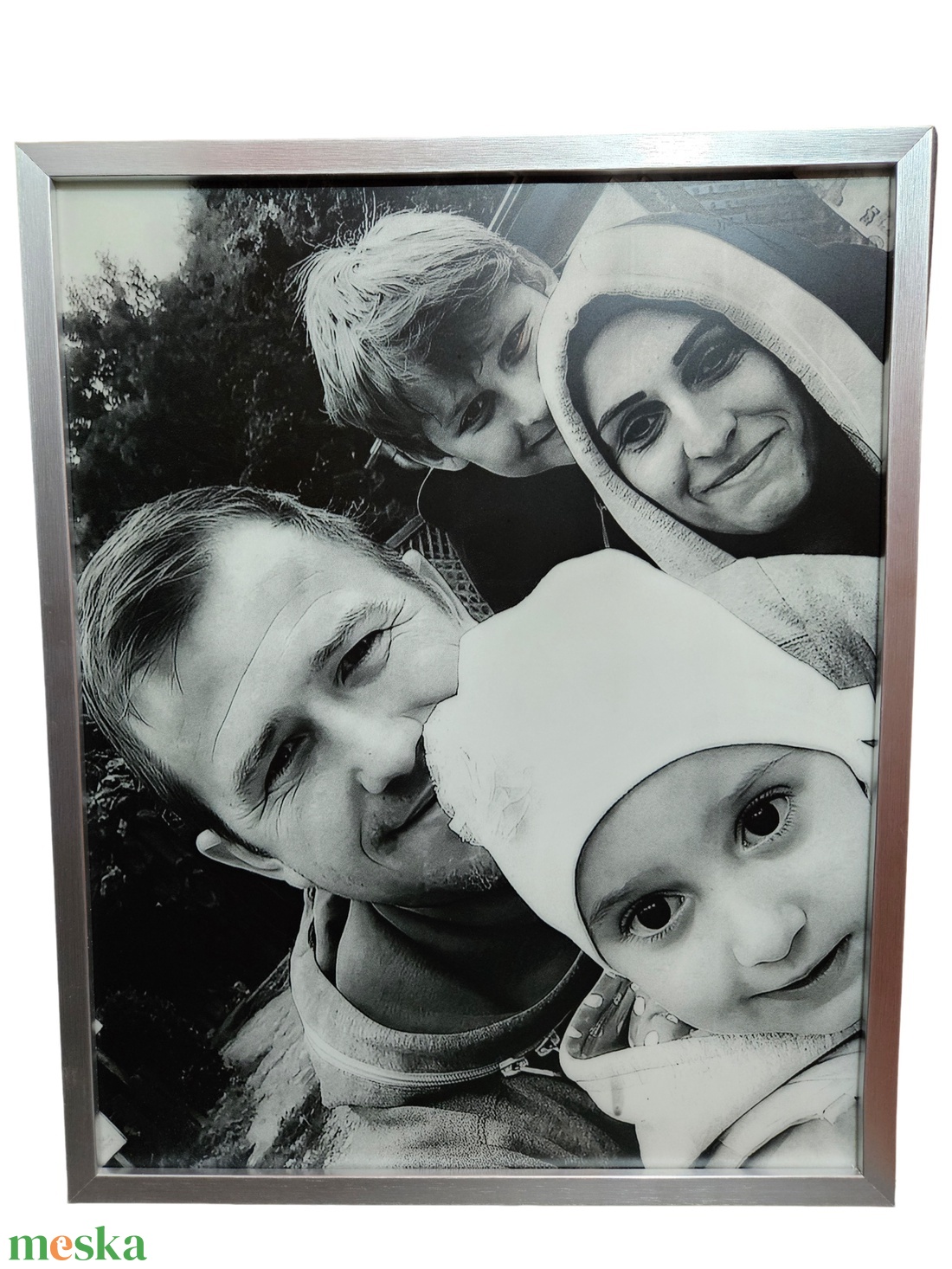 Egyedi gravírozott fénykép keretben - saját fotóval, Led világítással 40 x 30 / 50 x 40 - otthon & életmód - dekoráció - kép & falikép - üvegkép - Meska.hu