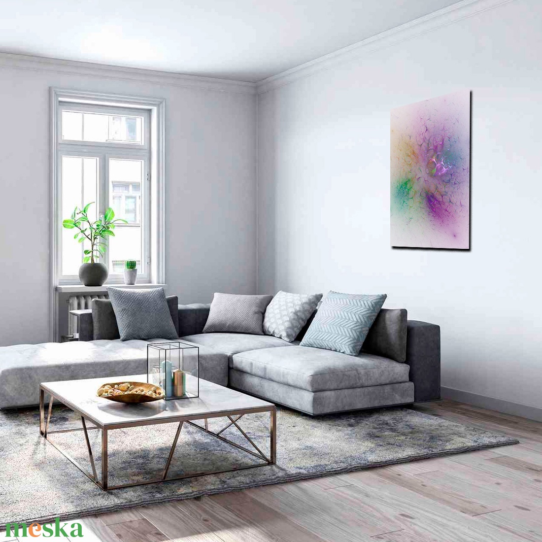 Költözés elött - művészet - festmény - festmény vegyes technika - Meska.hu