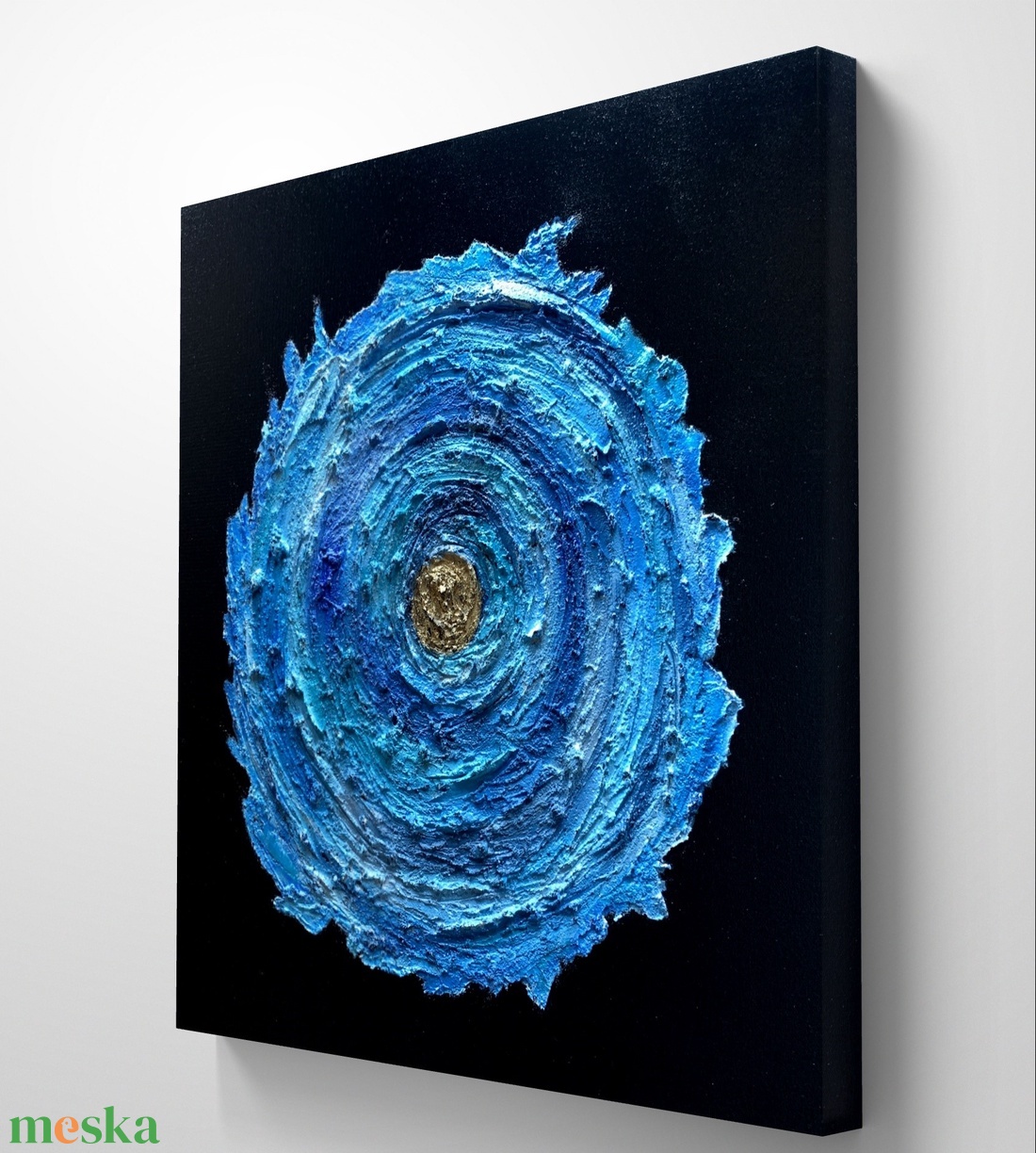 Blue space 50cm x 50cm absztrakt texturált festmény - művészet - festmény - festmény vegyes technika - Meska.hu Blue space 50cm x 50cm absztrakt texturált festmény - művészet - festmény - festmény vegyes technika - Meska.hu