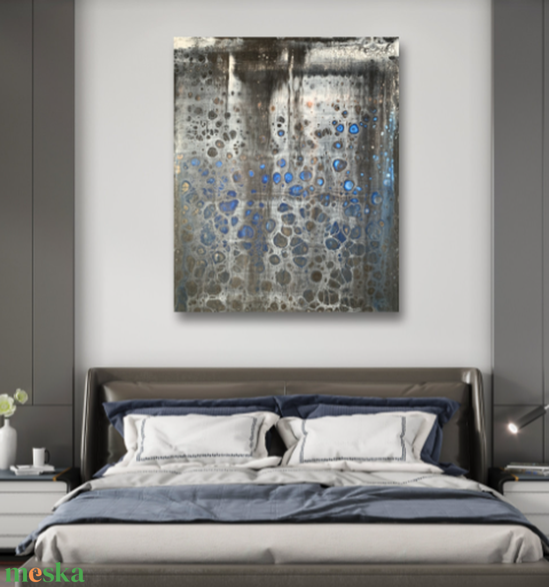 Fade 46cm x 55cm absztrakt festmény - művészet - festmény - festmény vegyes technika - Meska.hu