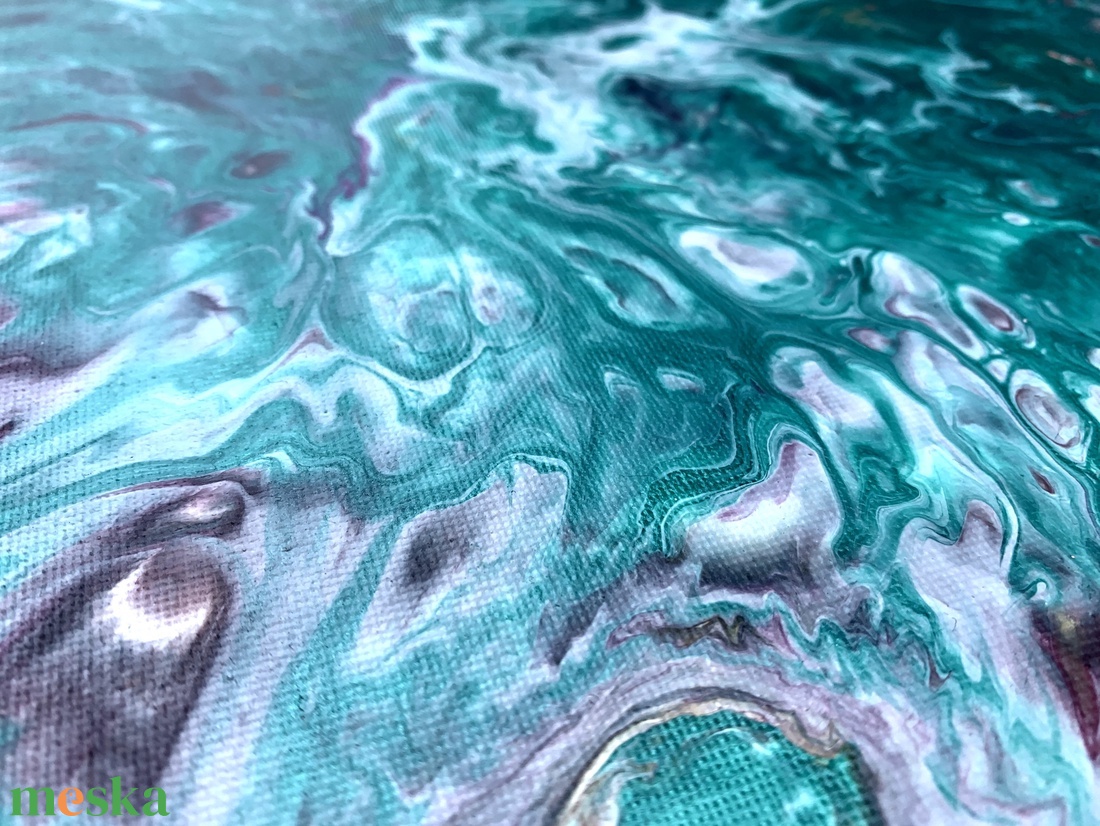Turquoise flow 40 cm x 40 cm Akril festmény - művészet - festmény - festmény vegyes technika - Meska.hu Turquoise flow 40 cm x 40 cm Akril festmény - művészet - festmény - festmény vegyes technika - Meska.hu