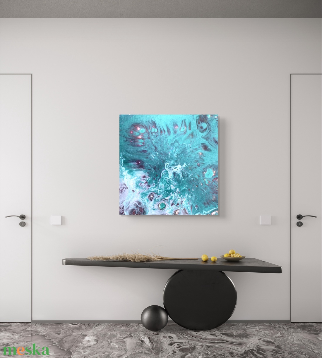 Turquoise flow 40 cm x 40 cm Akril festmény - művészet - festmény - festmény vegyes technika - Meska.hu Turquoise flow 40 cm x 40 cm Akril festmény - művészet - festmény - festmény vegyes technika - Meska.hu