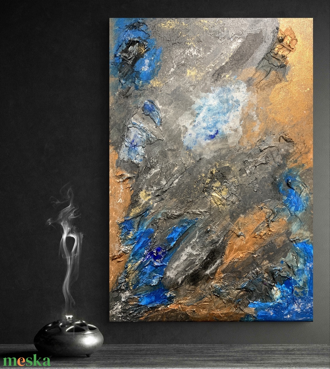 Liquid earth II. 38cm x 55cm absztrakt strukturált festmény - művészet - festmény - festmény vegyes technika - Meska.hu Liquid earth II. 38cm x 55cm absztrakt strukturált festmény - művészet - festmény - festmény vegyes technika - Meska.hu