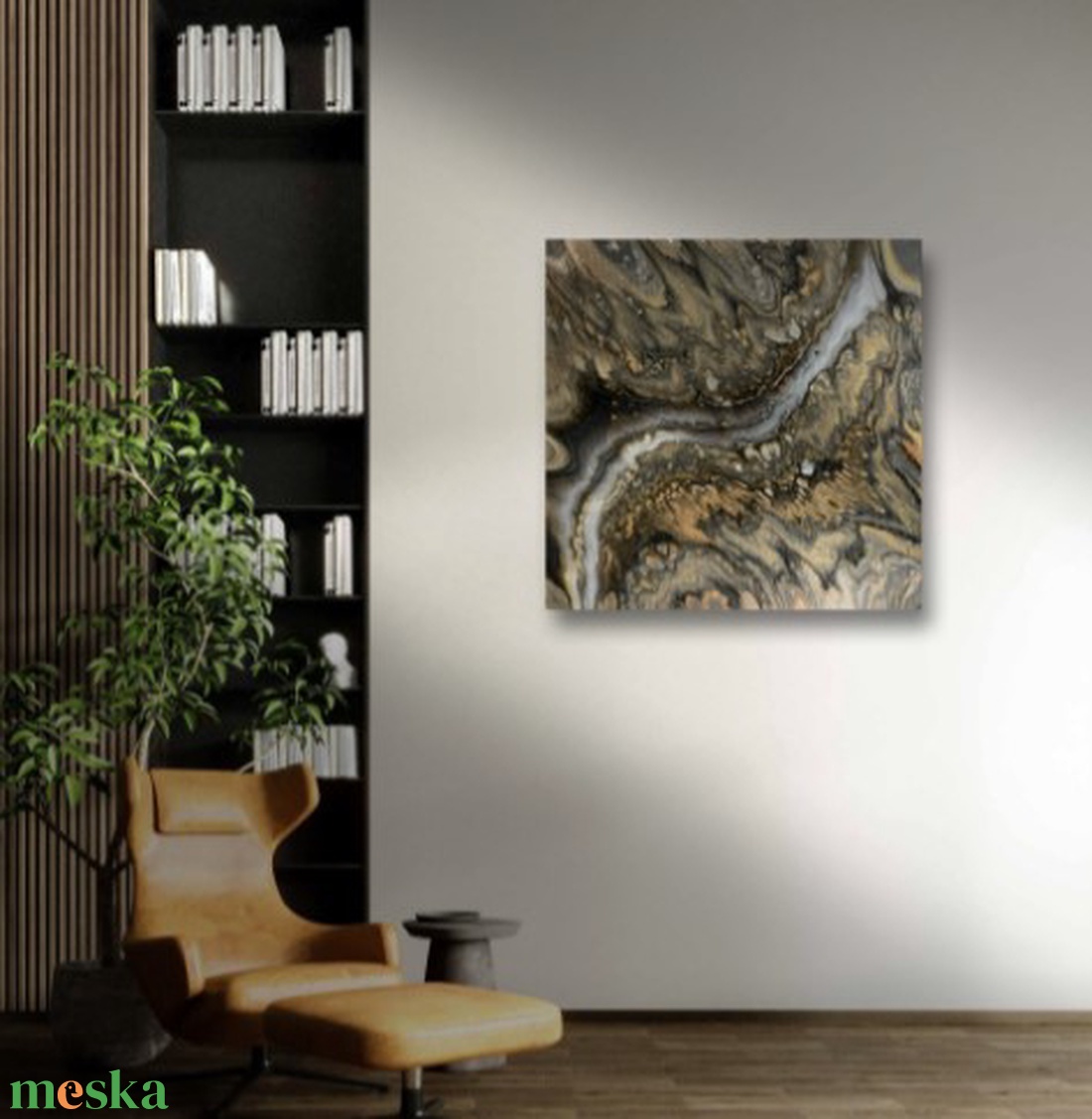 Golden flow 40cm x 40cm absztrakt festmény - művészet - festmény - festmény vegyes technika - Meska.hu Golden flow 40cm x 40cm absztrakt festmény - művészet - festmény - festmény vegyes technika - Meska.hu