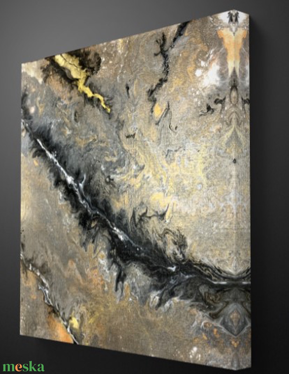 Golden space 40cm x 40cm absztrakt festmény - művészet - festmény - festmény vegyes technika - Meska.hu Golden space 40cm x 40cm absztrakt festmény - művészet - festmény - festmény vegyes technika - Meska.hu