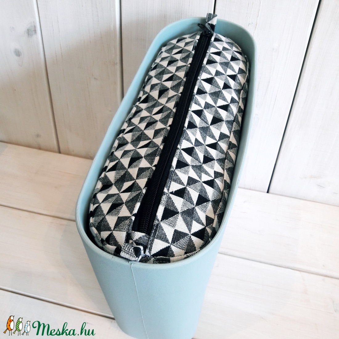 Obag belső mini, kockás fekete-fehér -  - Meska.hu