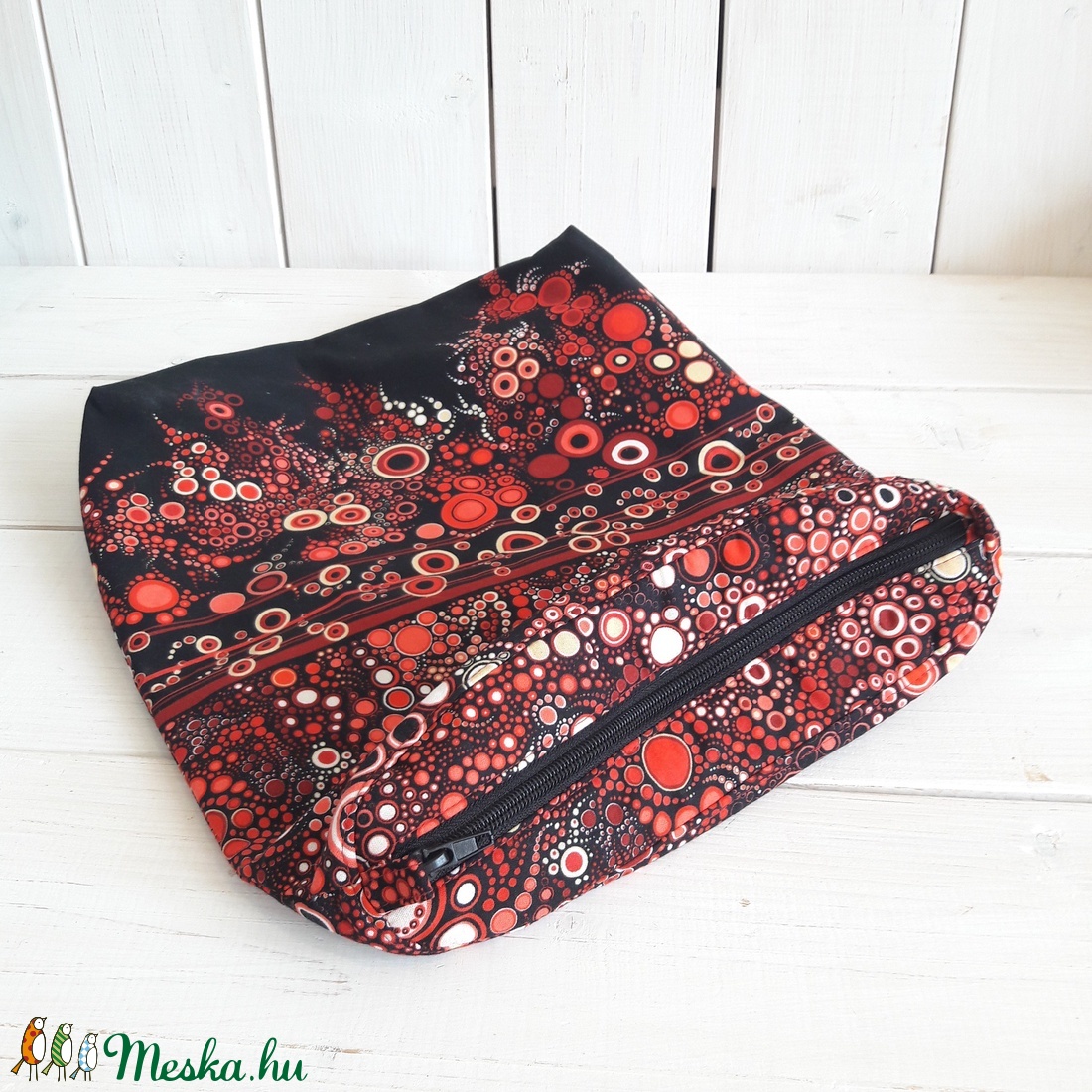 Obag táska belső, chic, piros buborékos -  - Meska.hu