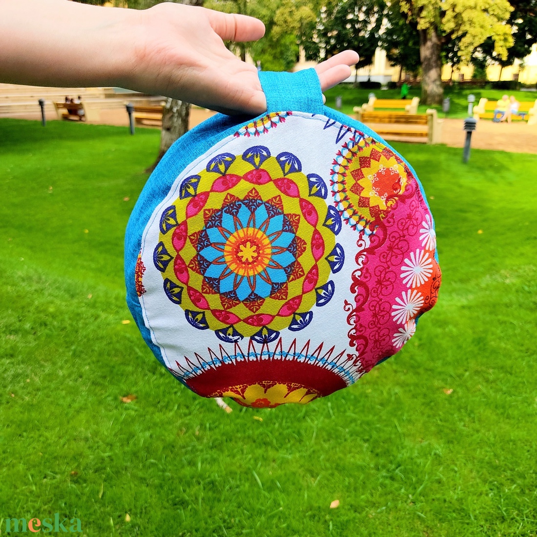 Mini meditációs, jóga ülőpárna tönköly pelyvával töltve, Türkizkék - mandala mintás - játék & sport - sport és kikapcsolódás - jóga, pilates, torna - jógapárna - Meska.hu Mini meditációs, jóga ülőpárna tönköly pelyvával töltve, Türkizkék - mandala mintás - játék & sport - sport és kikapcsolódás - jóga, pilates, torna - jógapárna - Meska.hu