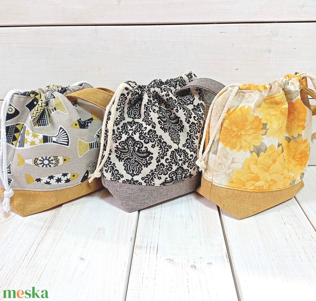 Project bag - Sárga virágos - táska & tok - neszesszer - Meska.hu Project bag - Sárga virágos - táska & tok - neszesszer - Meska.hu