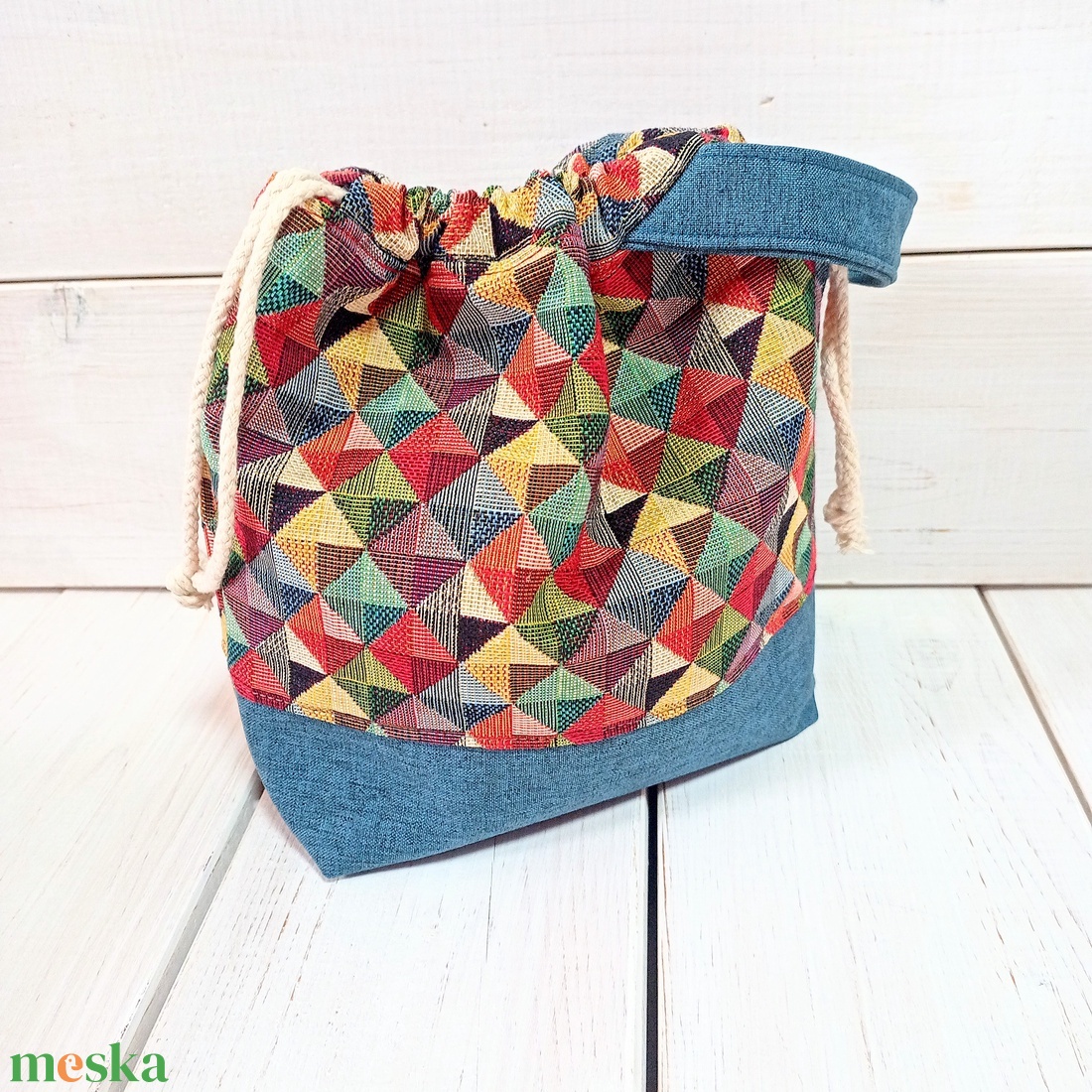 Project bag - Harlequin mintás - táska & tok - neszesszer - Meska.hu Project bag - Harlequin mintás - táska & tok - neszesszer - Meska.hu