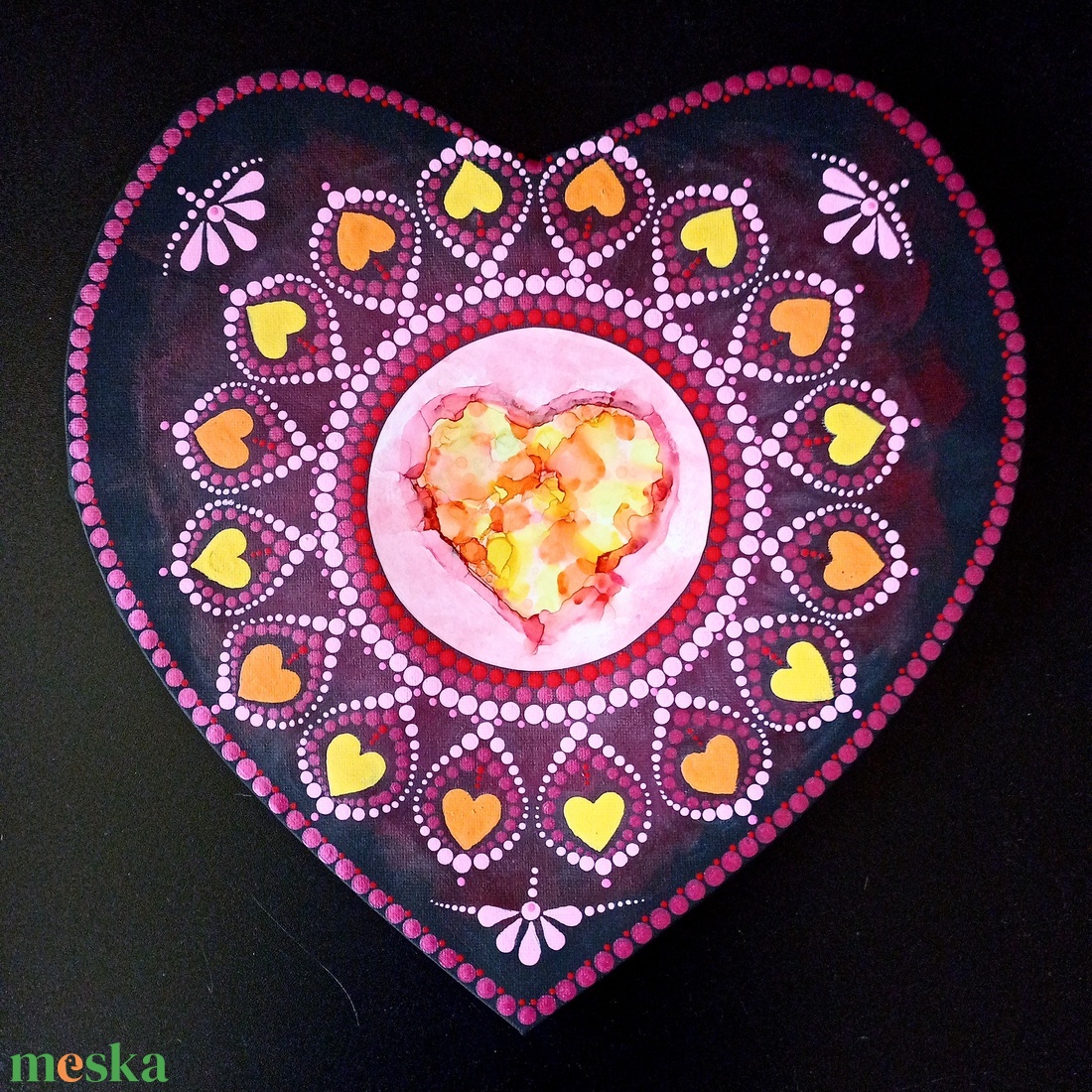Pontozott mandala Infinite Love - Végtelen szeretet - művészet - festmény - festmény vegyes technika - Meska.hu Pontozott mandala Infinite Love - Végtelen szeretet - művészet - festmény - festmény vegyes technika - Meska.hu