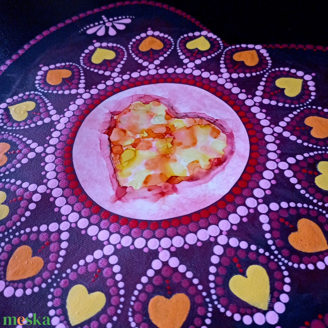 Pontozott mandala Infinite Love - Végtelen szeretet - művészet - festmény - festmény vegyes technika - Meska.hu Pontozott mandala Infinite Love - Végtelen szeretet - művészet - festmény - festmény vegyes technika - Meska.hu