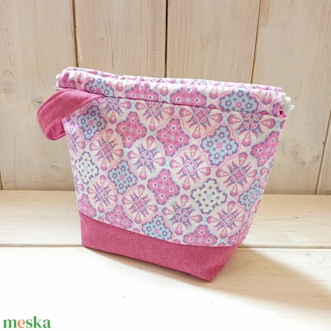 Project bag - Pink - lila, csempemintás - táska & tok - bevásárlás & shopper táska - shopper, textiltáska, szatyor - Meska.hu Project bag - Pink - lila, csempemintás - táska & tok - bevásárlás & shopper táska - shopper, textiltáska, szatyor - Meska.hu