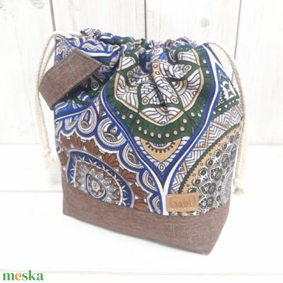 Project bag - Barna, mandalás - táska & tok - bevásárlás & shopper táska - shopper, textiltáska, szatyor - Meska.hu Project bag - Barna, mandalás - táska & tok - bevásárlás & shopper táska - shopper, textiltáska, szatyor - Meska.hu
