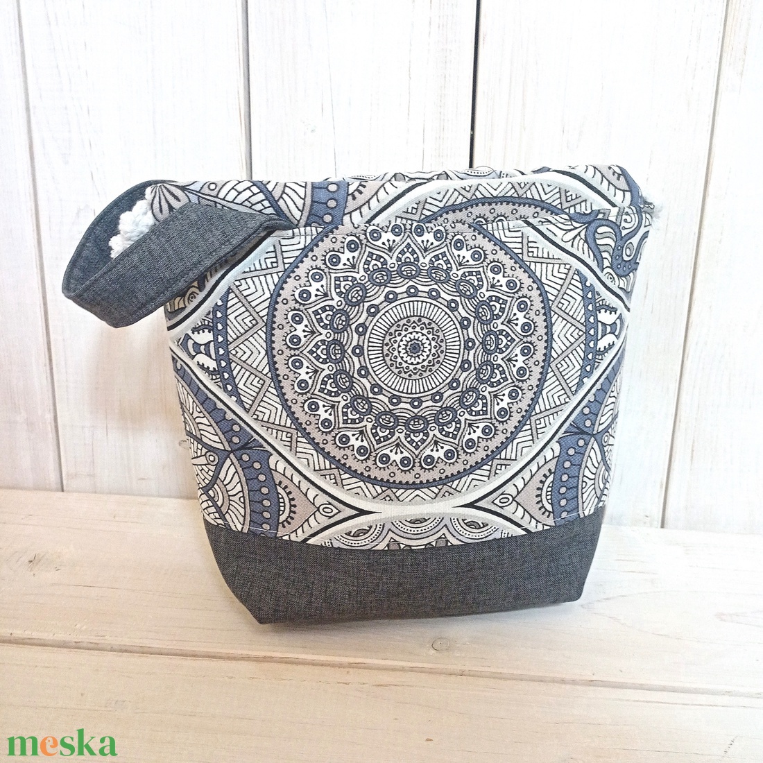 Project bag - Szürke, mandalás - táska & tok - bevásárlás & shopper táska - shopper, textiltáska, szatyor - Meska.hu Project bag - Szürke, mandalás - táska & tok - bevásárlás & shopper táska - shopper, textiltáska, szatyor - Meska.hu