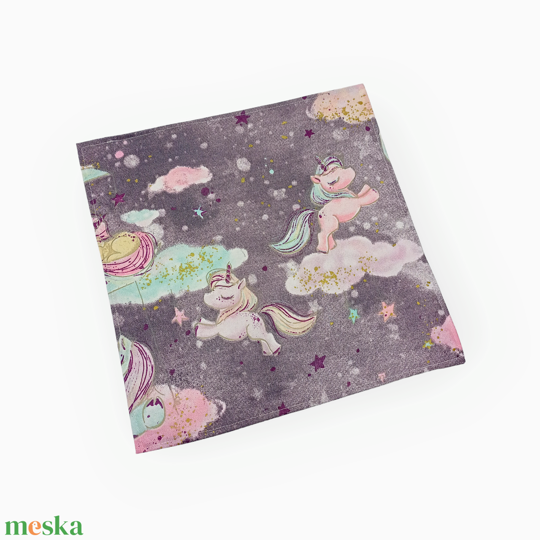 Textil szalvéta 2db, unikornisos - otthon & életmód - konyhafelszerelés, tálalás - konyhai textil - szalvéta - Meska.hu