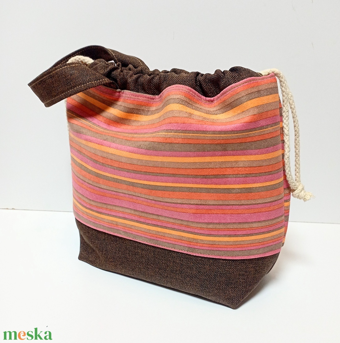 Project bag, neszeszer, kistáska - narancs csíkos - táska & tok - neszesszer - Meska.hu Project bag, neszeszer, kistáska - narancs csíkos - táska & tok - neszesszer - Meska.hu