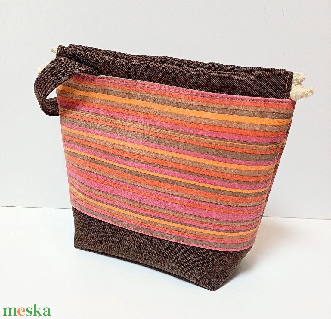 Project bag, neszeszer, kistáska - narancs csíkos - táska & tok - neszesszer - Meska.hu Project bag, neszeszer, kistáska - narancs csíkos - táska & tok - neszesszer - Meska.hu