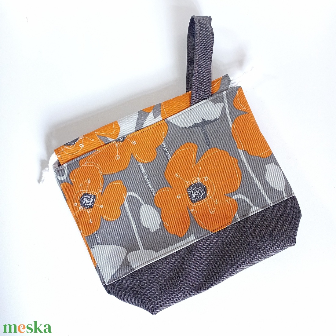 Project bag - Mákvirág - táska & tok - bevásárlás & shopper táska - shopper, textiltáska, szatyor - Meska.hu