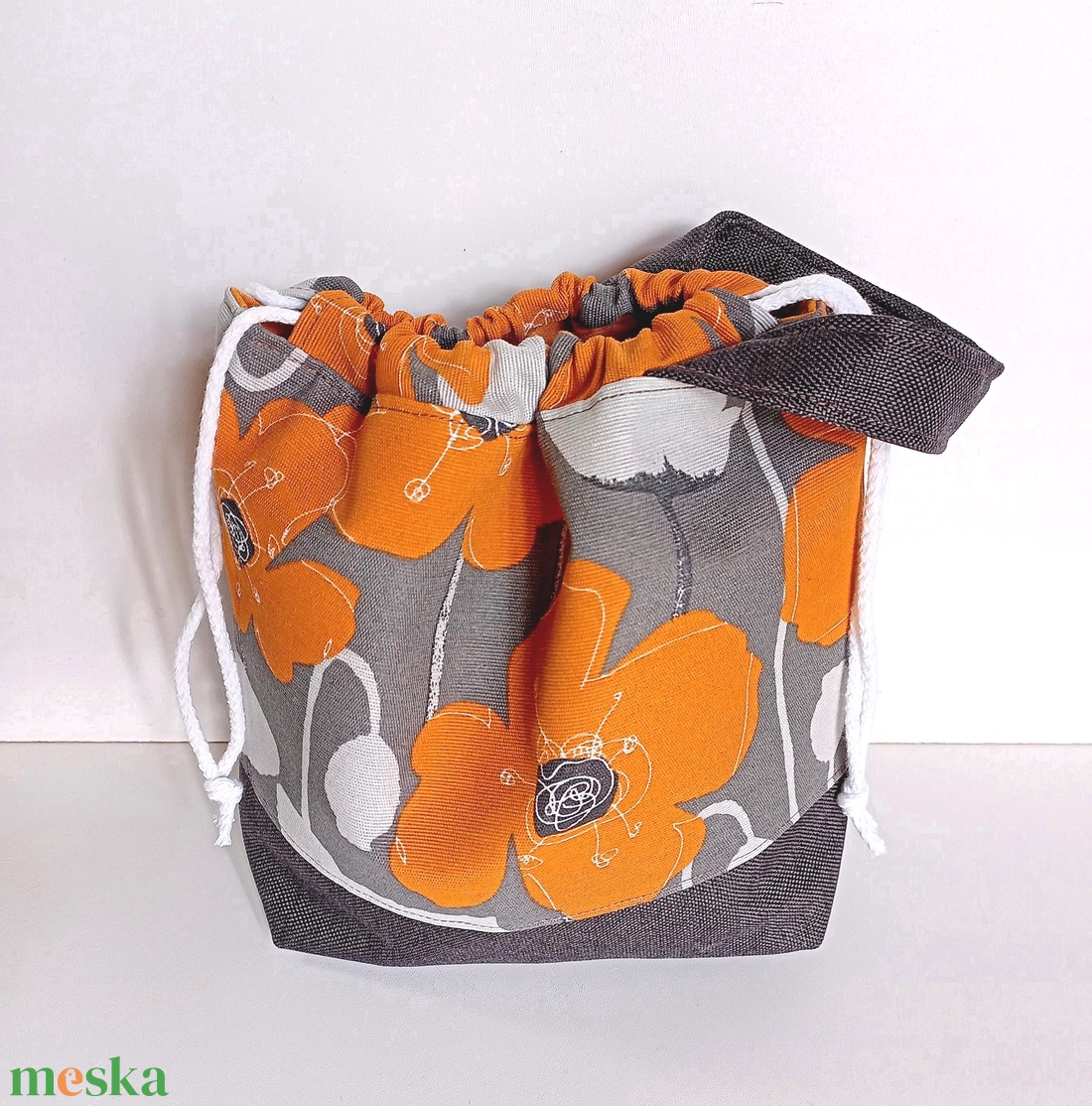 Project bag - Mákvirág - táska & tok - bevásárlás & shopper táska - shopper, textiltáska, szatyor - Meska.hu
