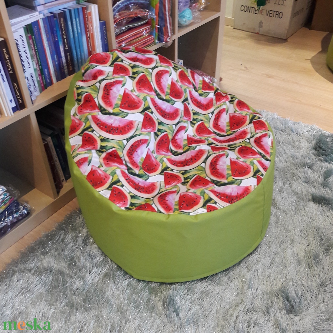 Babzsákfotel gyerekeknek kagyló Dinnyés, vízlepergetős textilből - otthon & életmód - bútor - babzsák - Meska.hu