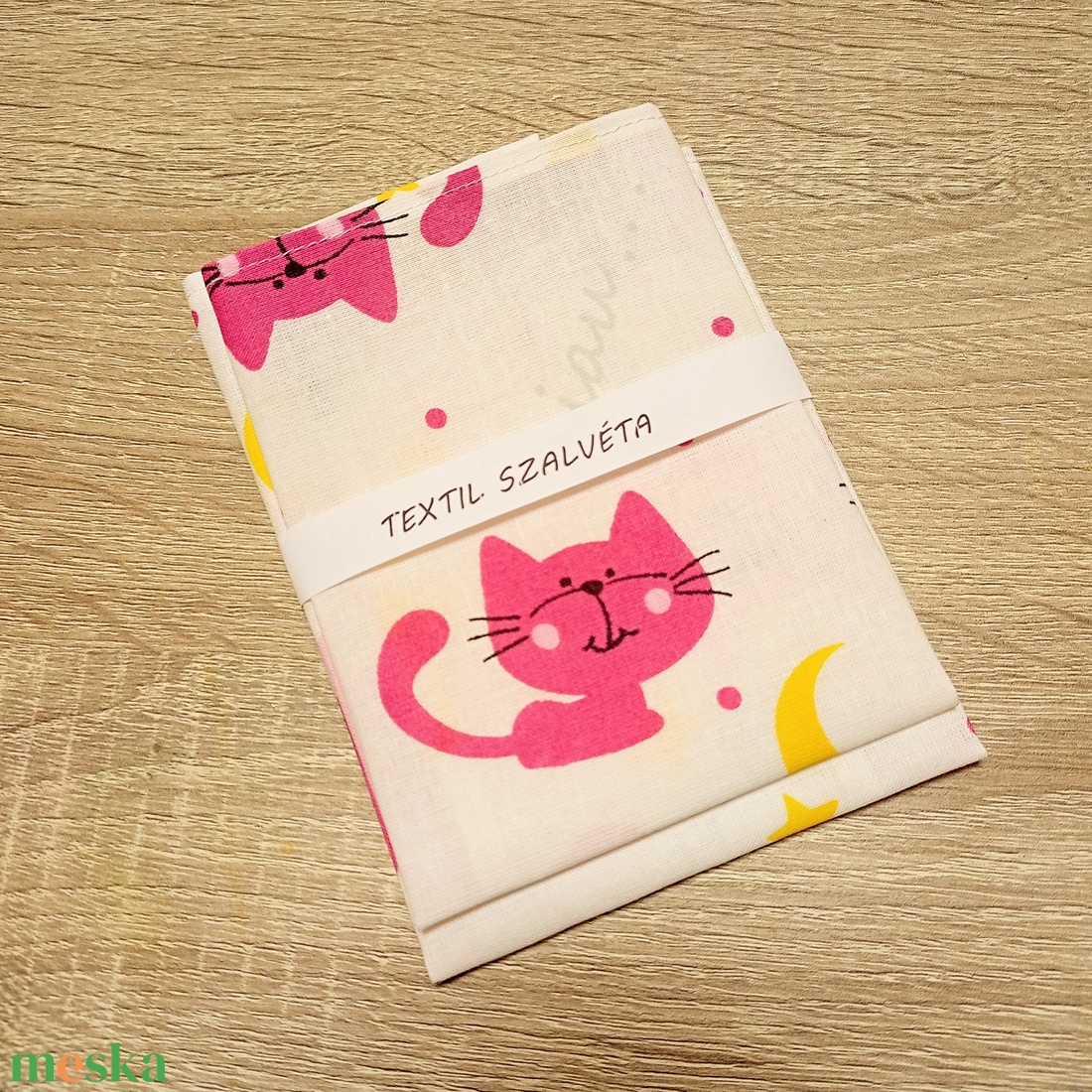 Textil szalvéta 2db, Fehér, pink cicás - otthon & életmód - konyhafelszerelés, tálalás - konyhai textil - szalvéta - Meska.hu Textil szalvéta 2db, Fehér, pink cicás - otthon & életmód - konyhafelszerelés, tálalás - konyhai textil - szalvéta - Meska.hu
