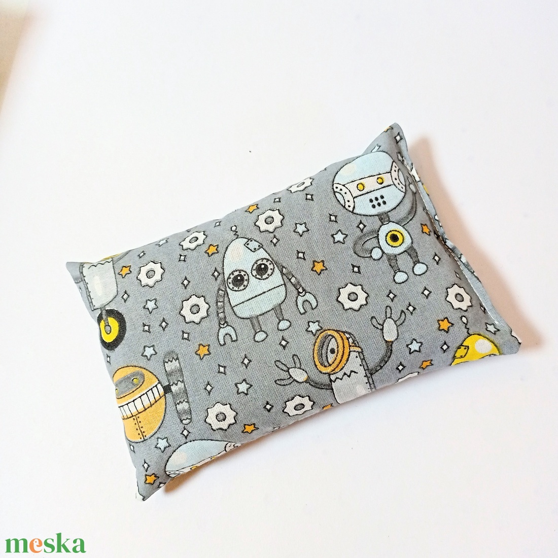 Babzsák oviba, suliba, 10X15cm, robotok - játék & sport - ovis felszerelés - egyéb ovis kiegészítő - Meska.hu