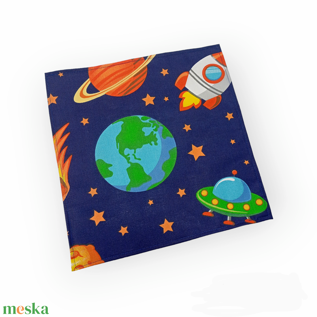 Textil szalvéta 2db,  bolygós - otthon & életmód - konyhafelszerelés, tálalás - konyhai textil - szalvéta - Meska.hu