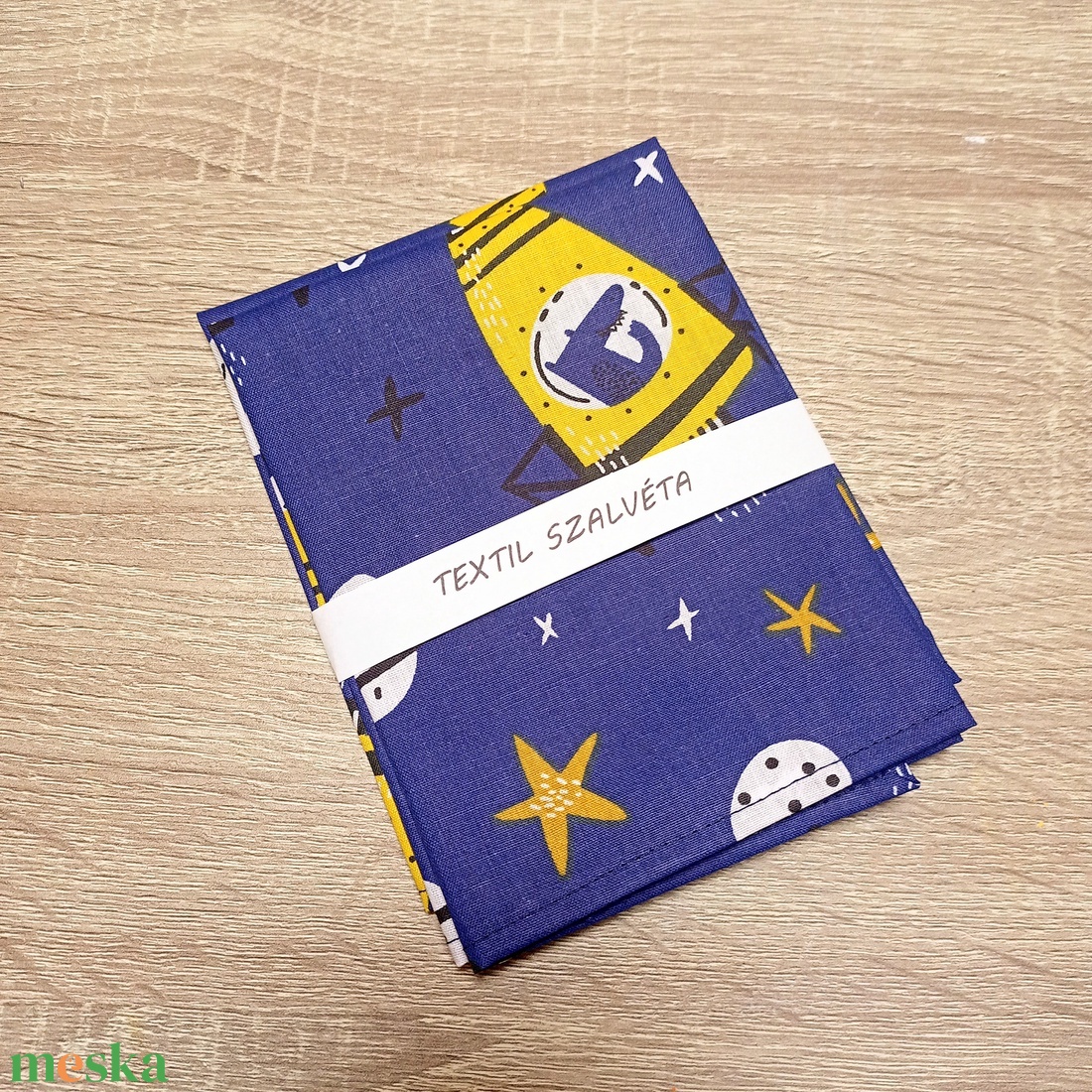 Tisztasági zsák és szalvéta (2db) szett, oviba, suliba, Rakétás - játék & sport - ovis felszerelés - egyéb ovis kiegészítő - Meska.hu