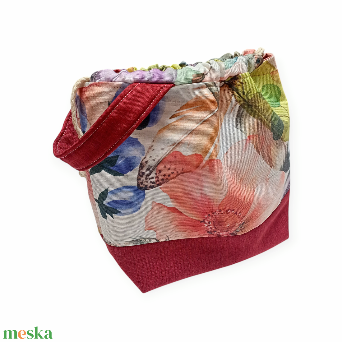 Project bag - Szellőrózsa - táska & tok - bevásárlás & shopper táska - shopper, textiltáska, szatyor - Meska.hu