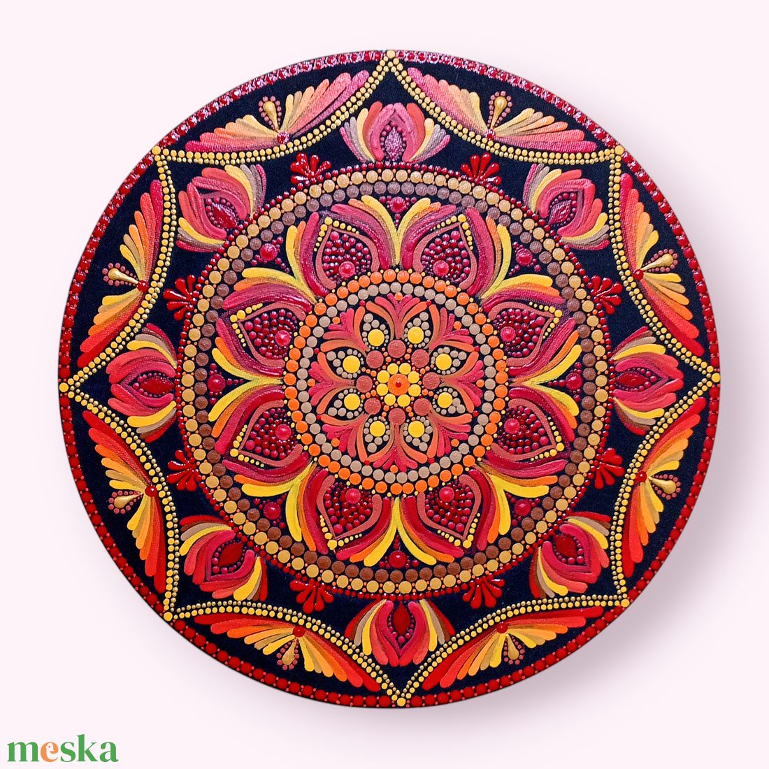 Pontozott mandala Teremtő energia - művészet - festmény - festmény vegyes technika - Meska.hu Pontozott mandala Teremtő energia - művészet - festmény - festmény vegyes technika - Meska.hu