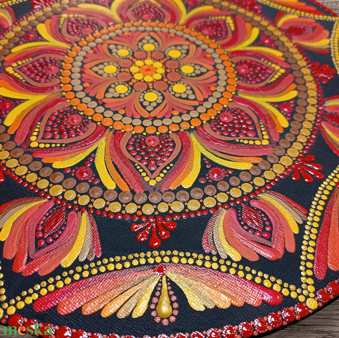 Pontozott mandala Teremtő energia - művészet - festmény - festmény vegyes technika - Meska.hu Pontozott mandala Teremtő energia - művészet - festmény - festmény vegyes technika - Meska.hu